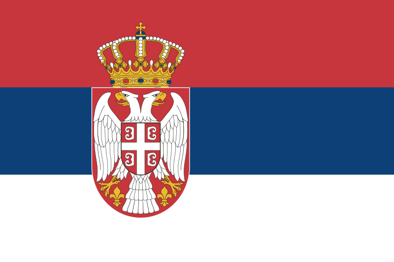 Weinig analyse Bestuurbaar De vlag van Servië