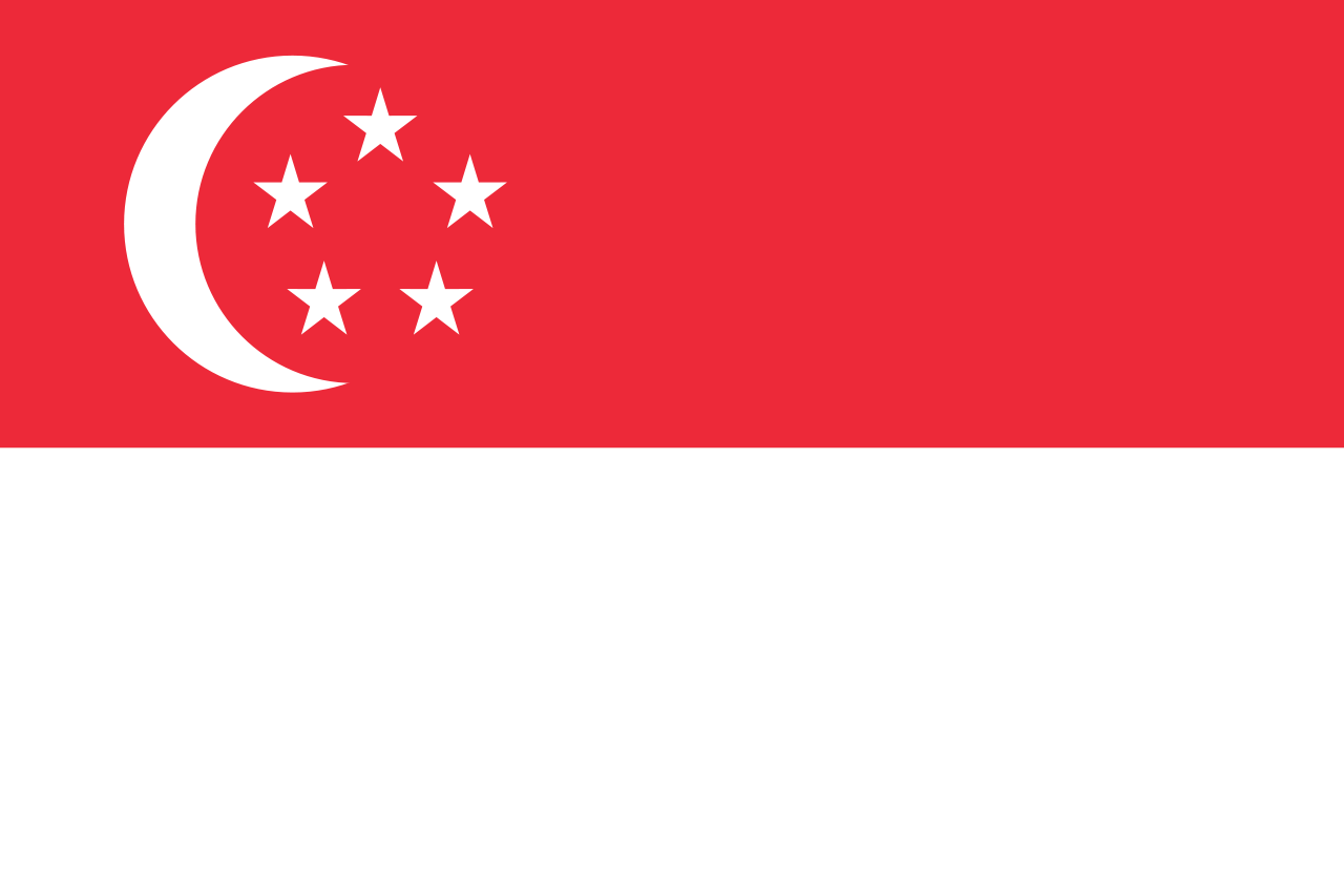 Druif West Verbinding Vlag van Singapore