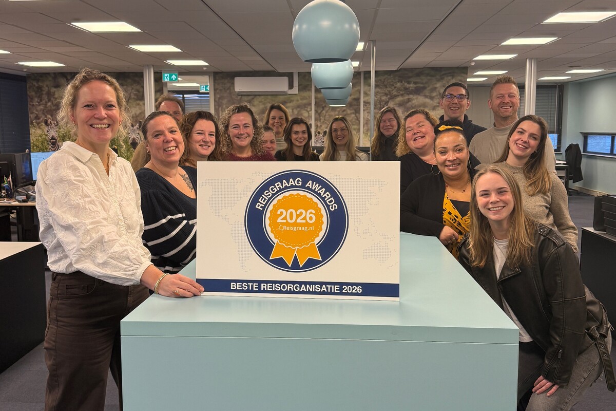 De Jong Intra Vakanties - beste reisorganisatie - Reisgraag Awards 2026